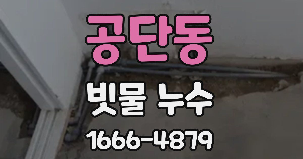 공단동 빗물 누수