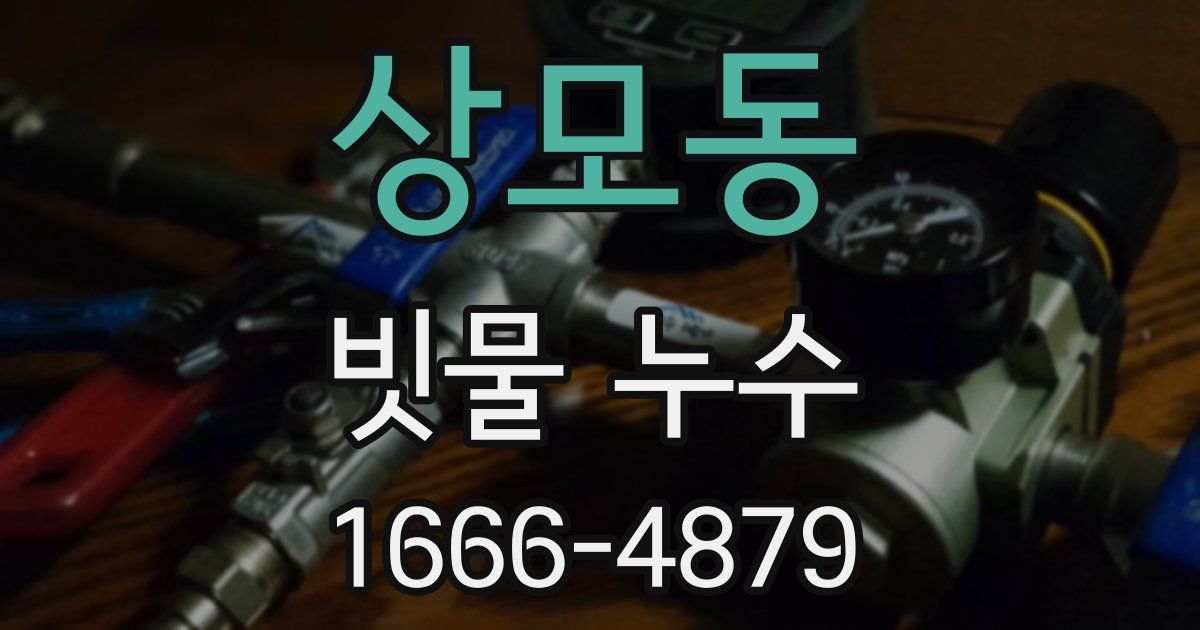 상모동 빗물 누수