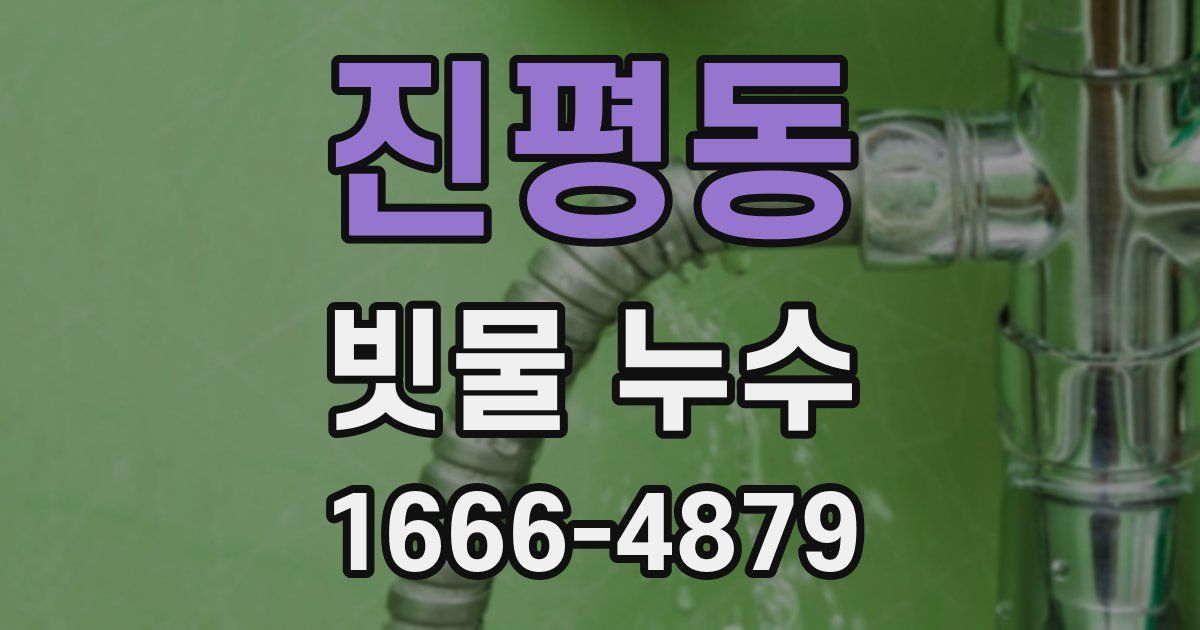 진평동 빗물 누수