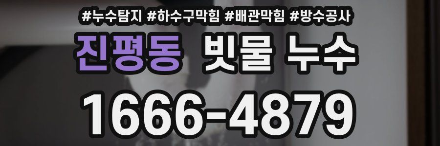 진평동 빗물 누수