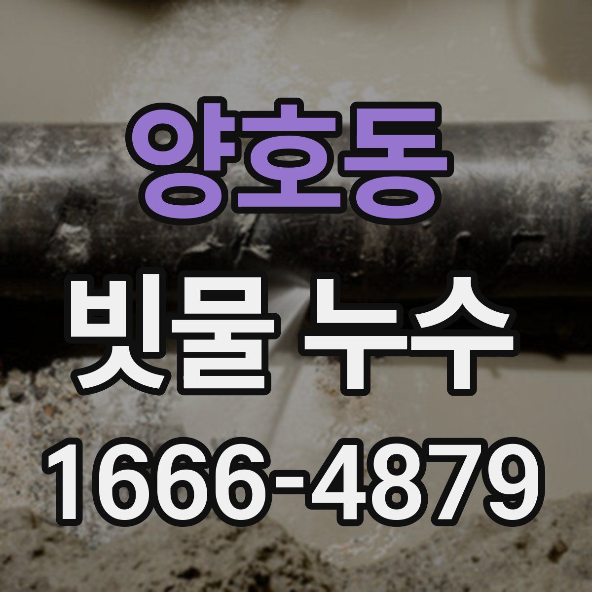 양호동 빗물 누수