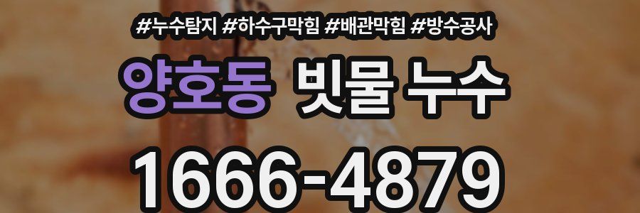 양호동 빗물 누수