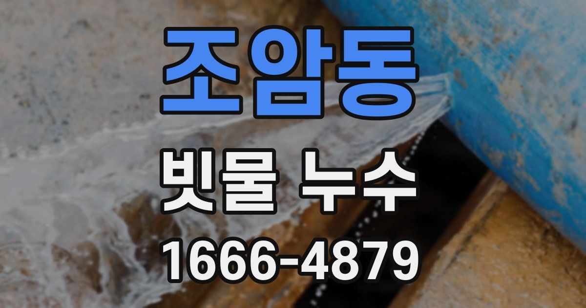 조암동 빗물 누수