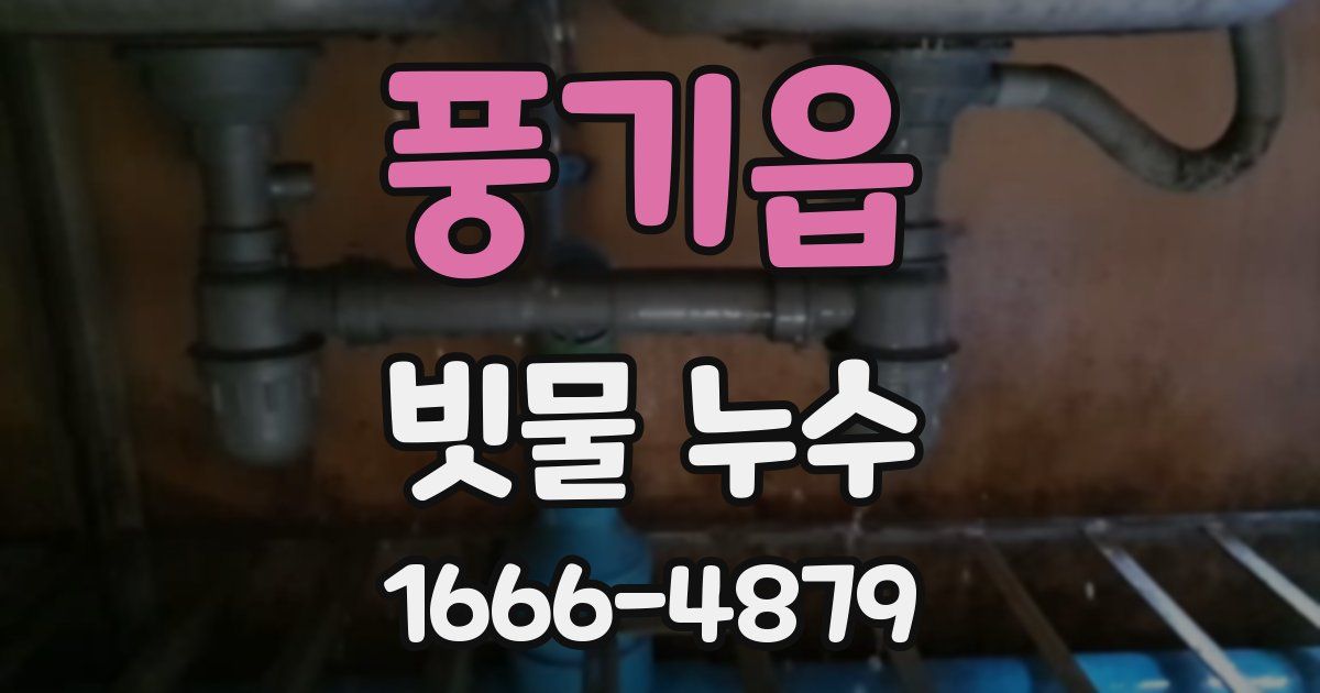 풍기읍 빗물 누수