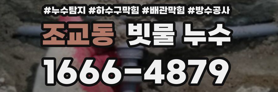 조교동 빗물 누수