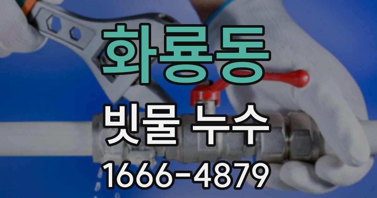 화룡동 빗물 누수