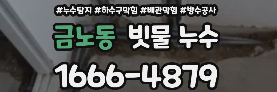 금노동 빗물 누수