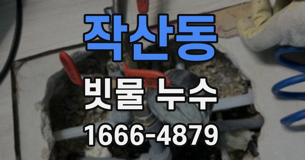작산동 빗물 누수