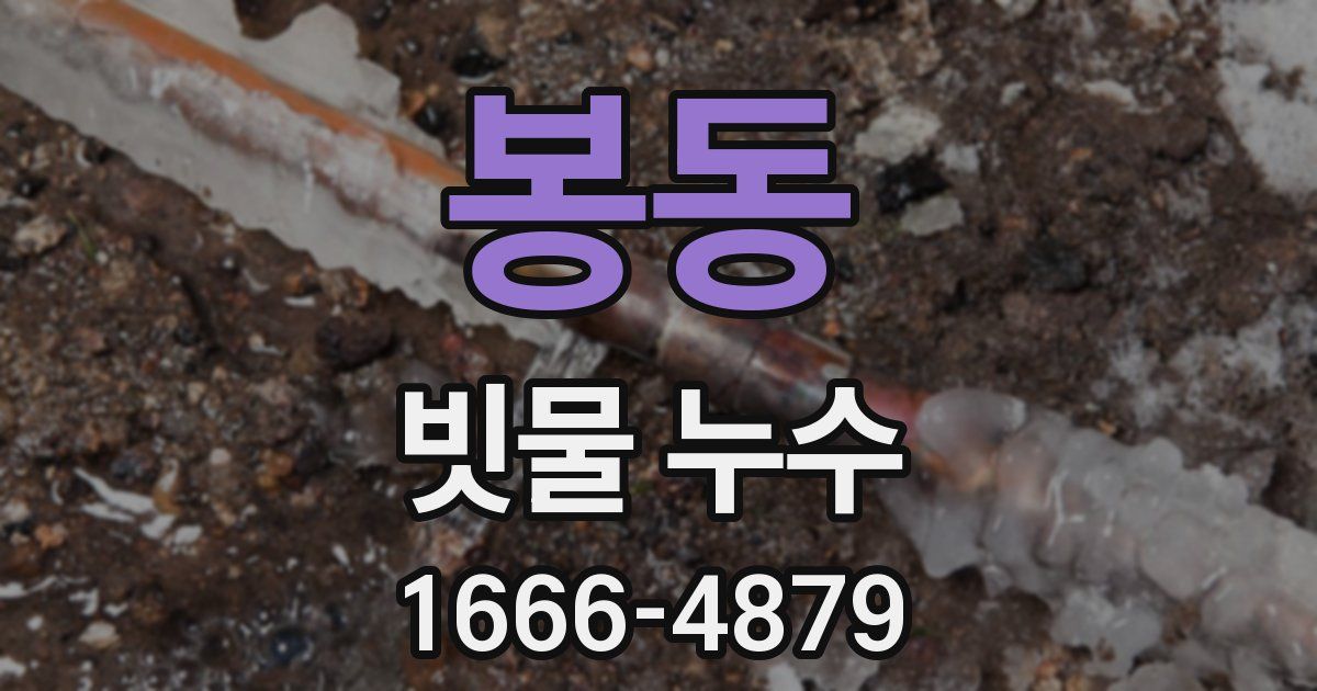 봉동 빗물 누수