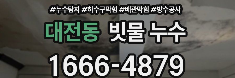 대전동 빗물 누수