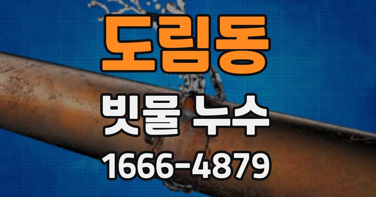 도림동 빗물 누수