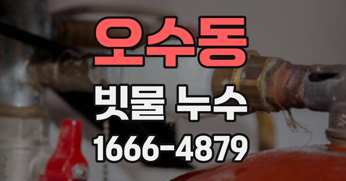 오수동 빗물 누수