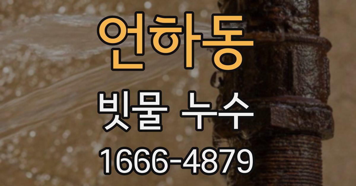 언하동 빗물 누수