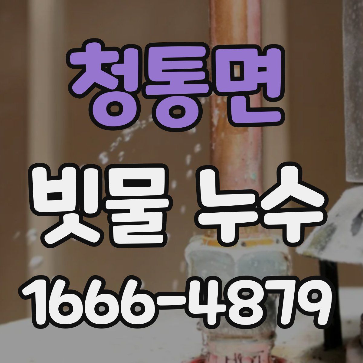 청통면 빗물 누수