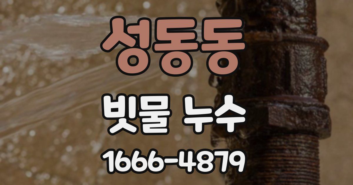 성동동 빗물 누수