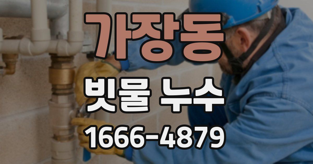 가장동 빗물 누수