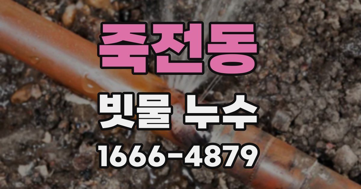 죽전동 빗물 누수