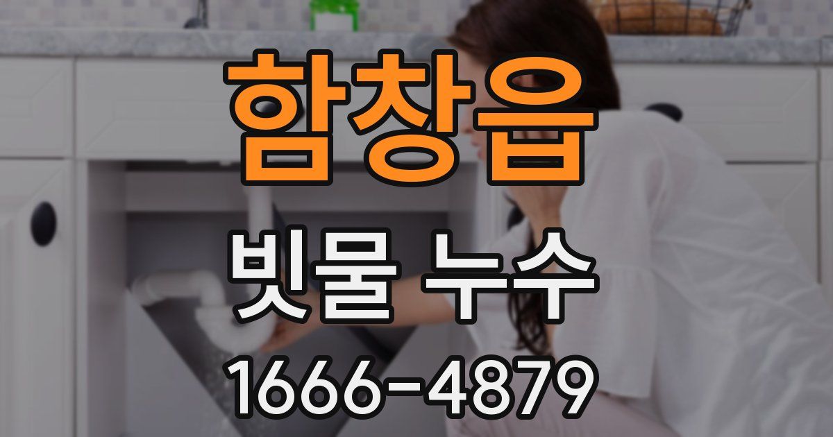 함창읍 빗물 누수