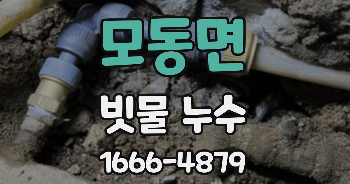 모동면 빗물 누수