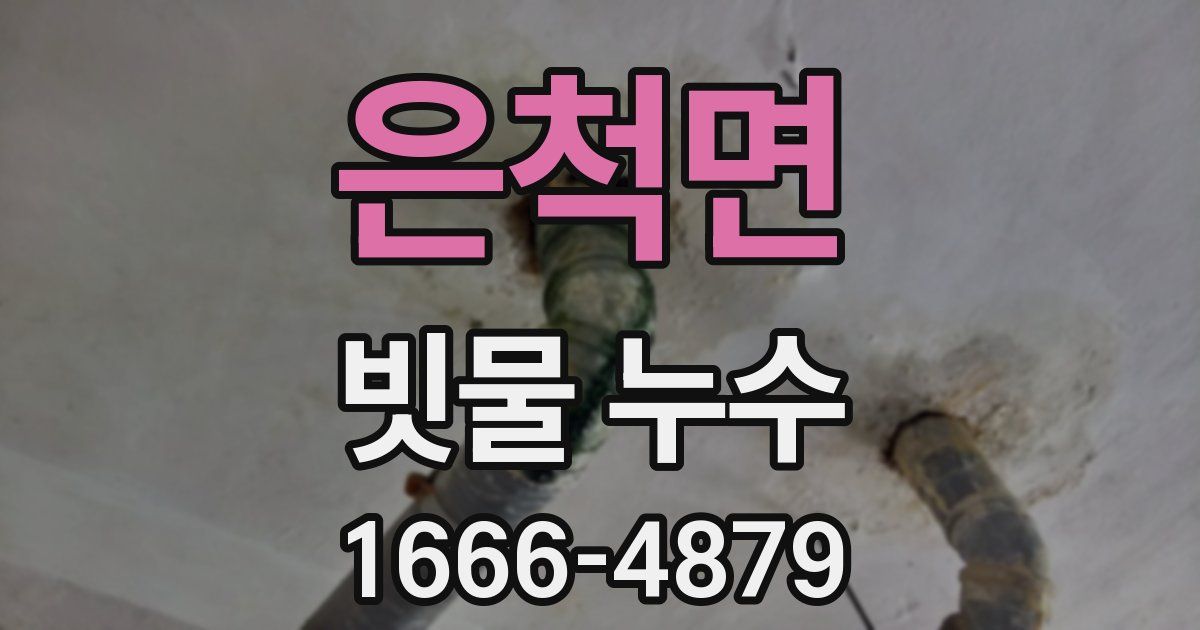 은척면 빗물 누수