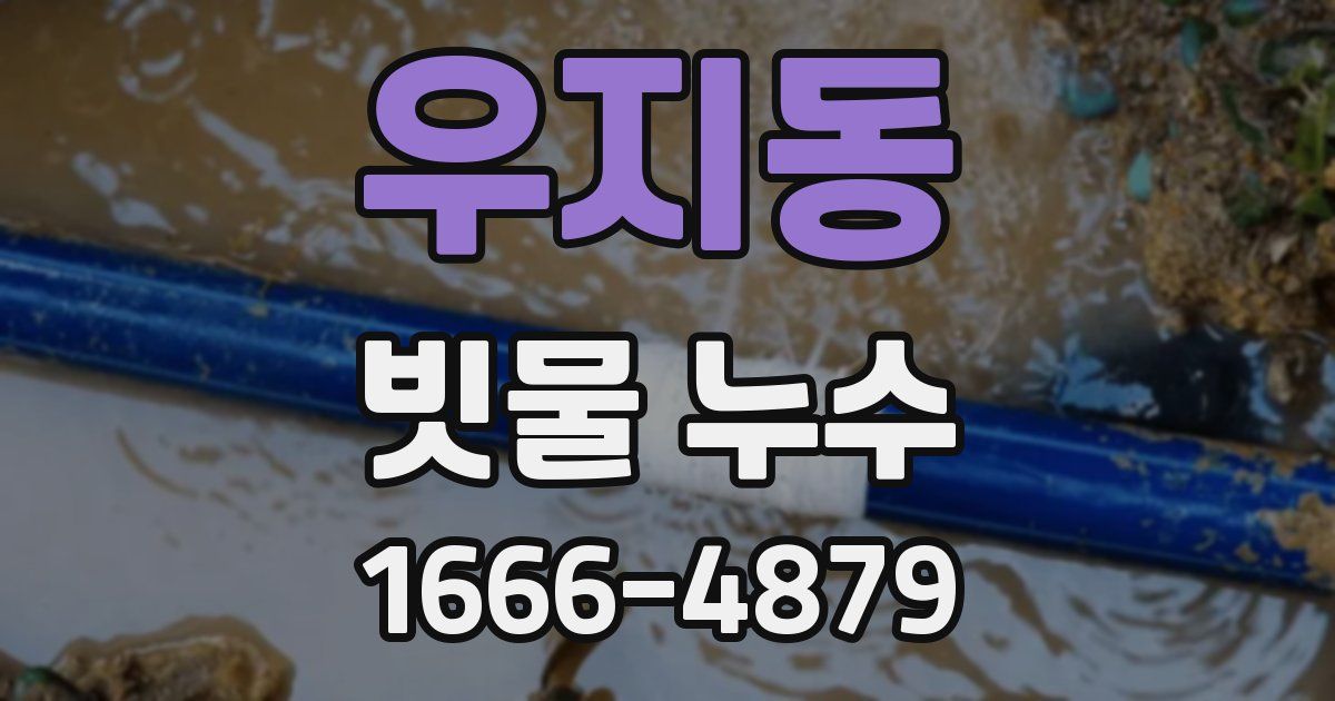 우지동 빗물 누수