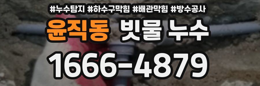 윤직동 빗물 누수