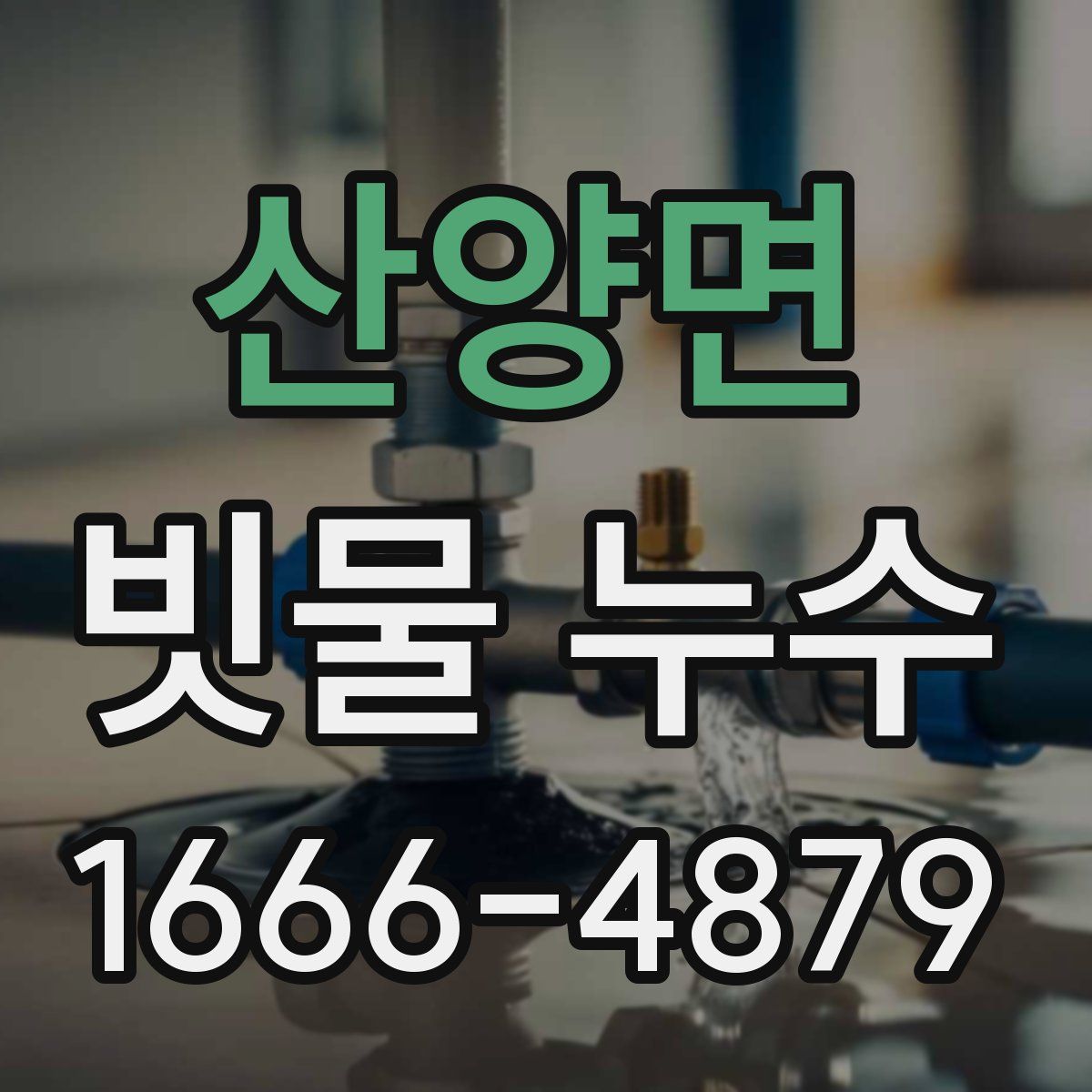산양면 빗물 누수