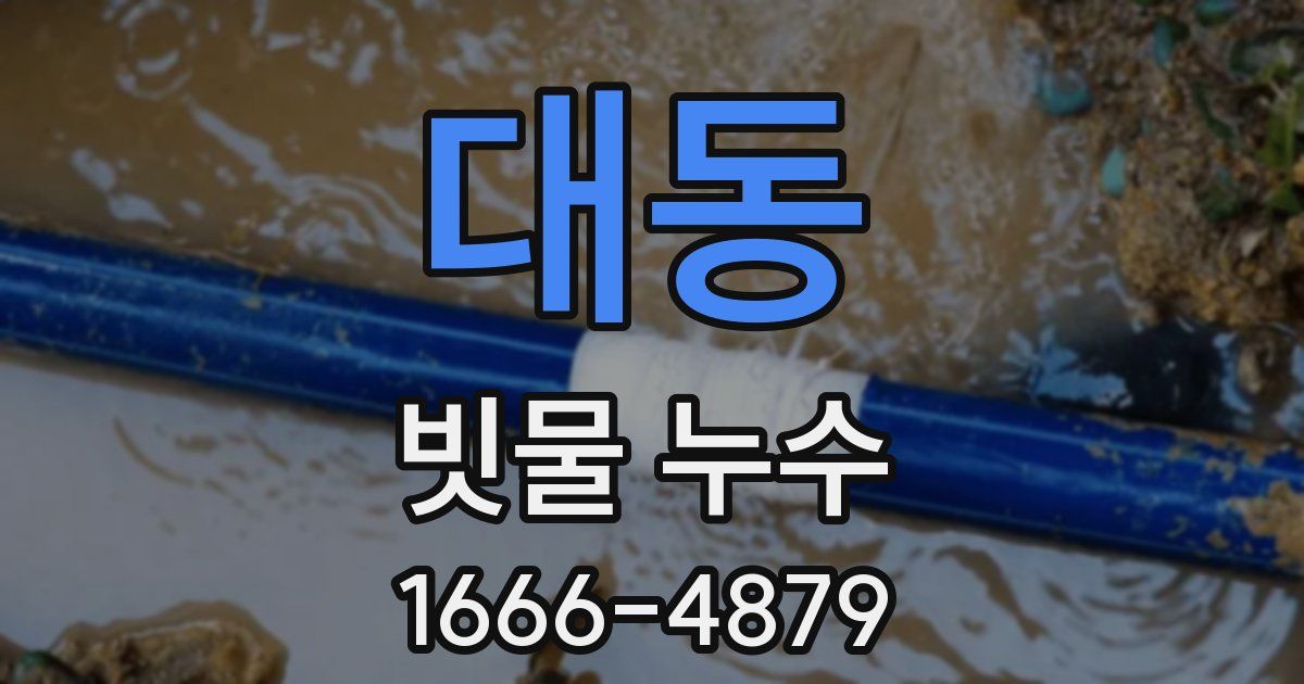 대동 빗물 누수