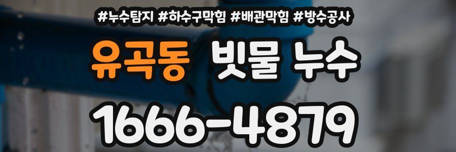 유곡동 빗물 누수