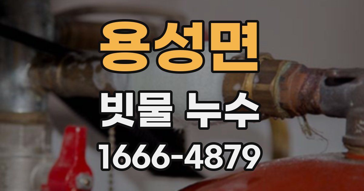 용성면 빗물 누수