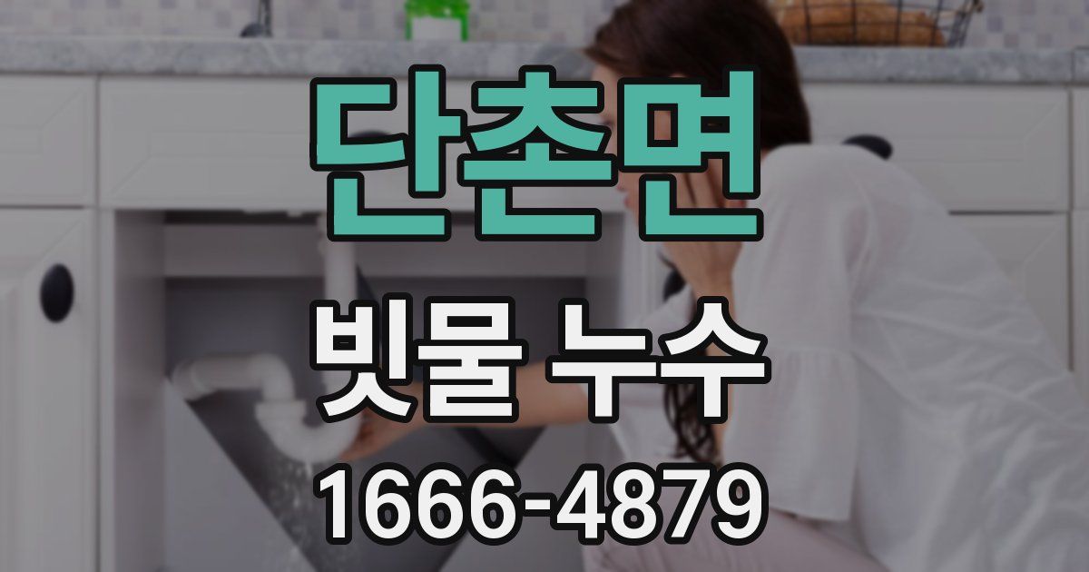 단촌면 빗물 누수