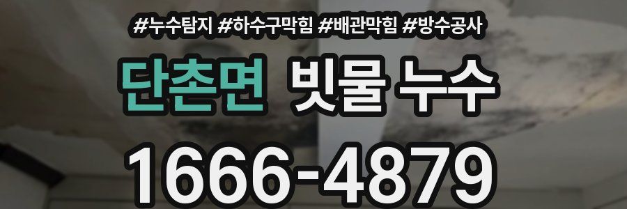 단촌면 빗물 누수