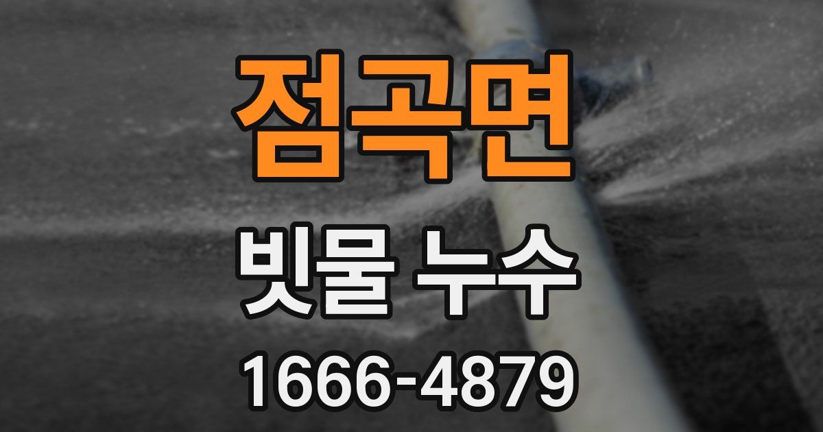 점곡면 빗물 누수