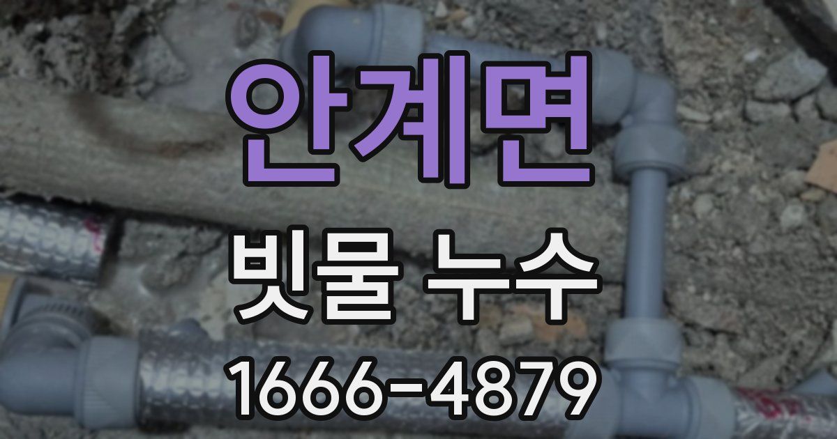 안계면 빗물 누수