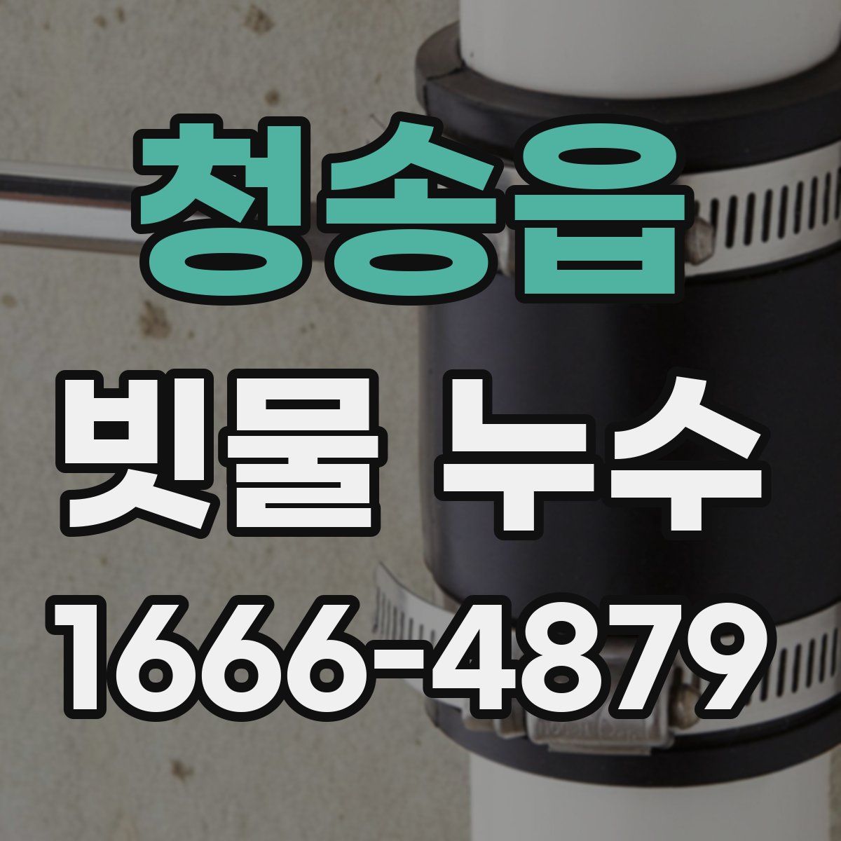 청송읍 빗물 누수