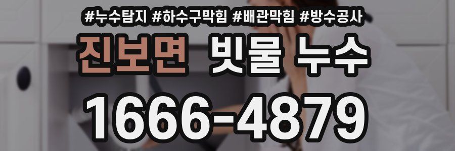 진보면 빗물 누수