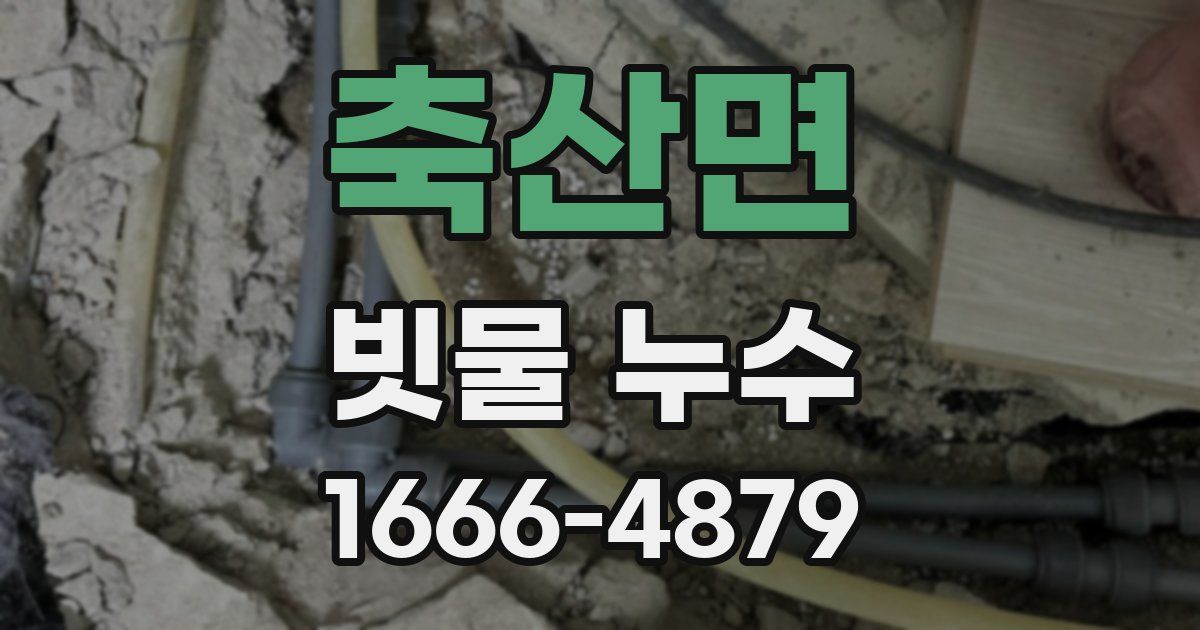 축산면 빗물 누수