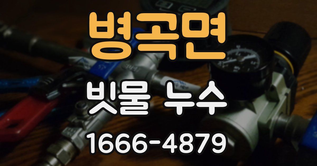 병곡면 빗물 누수
