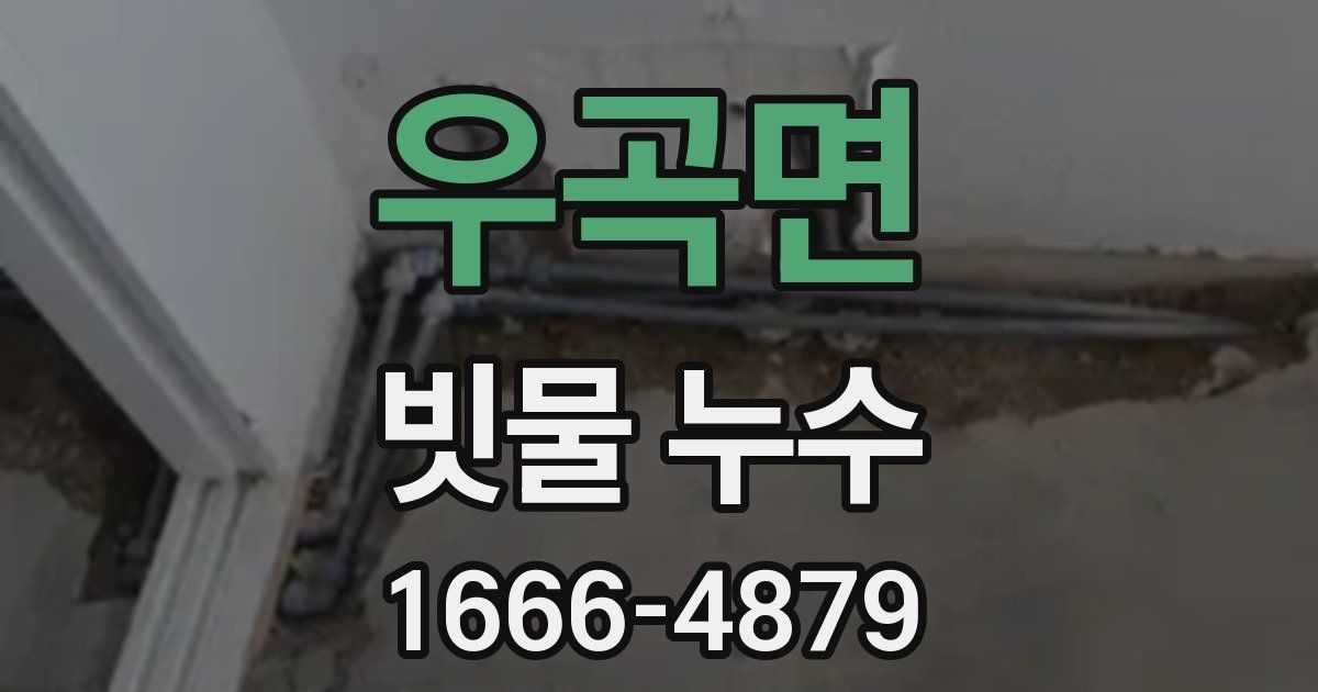 우곡면 빗물 누수