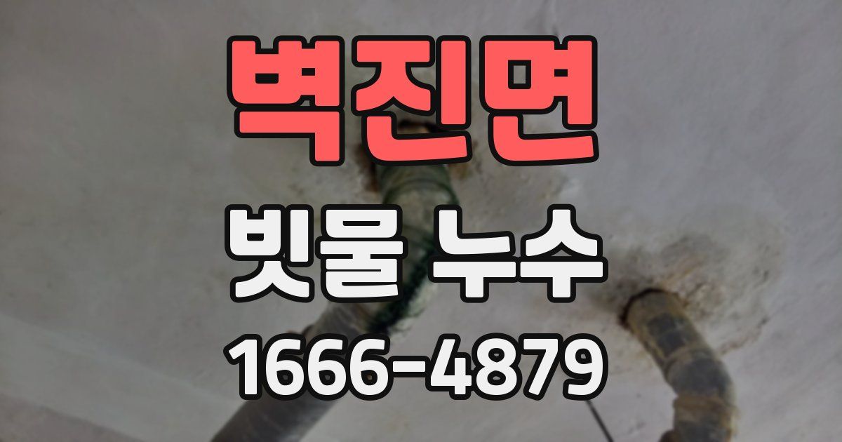 벽진면 빗물 누수