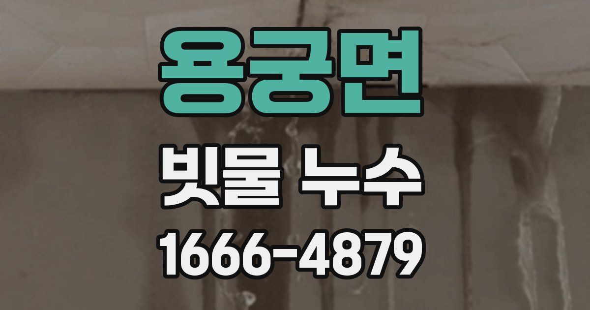 용궁면 빗물 누수