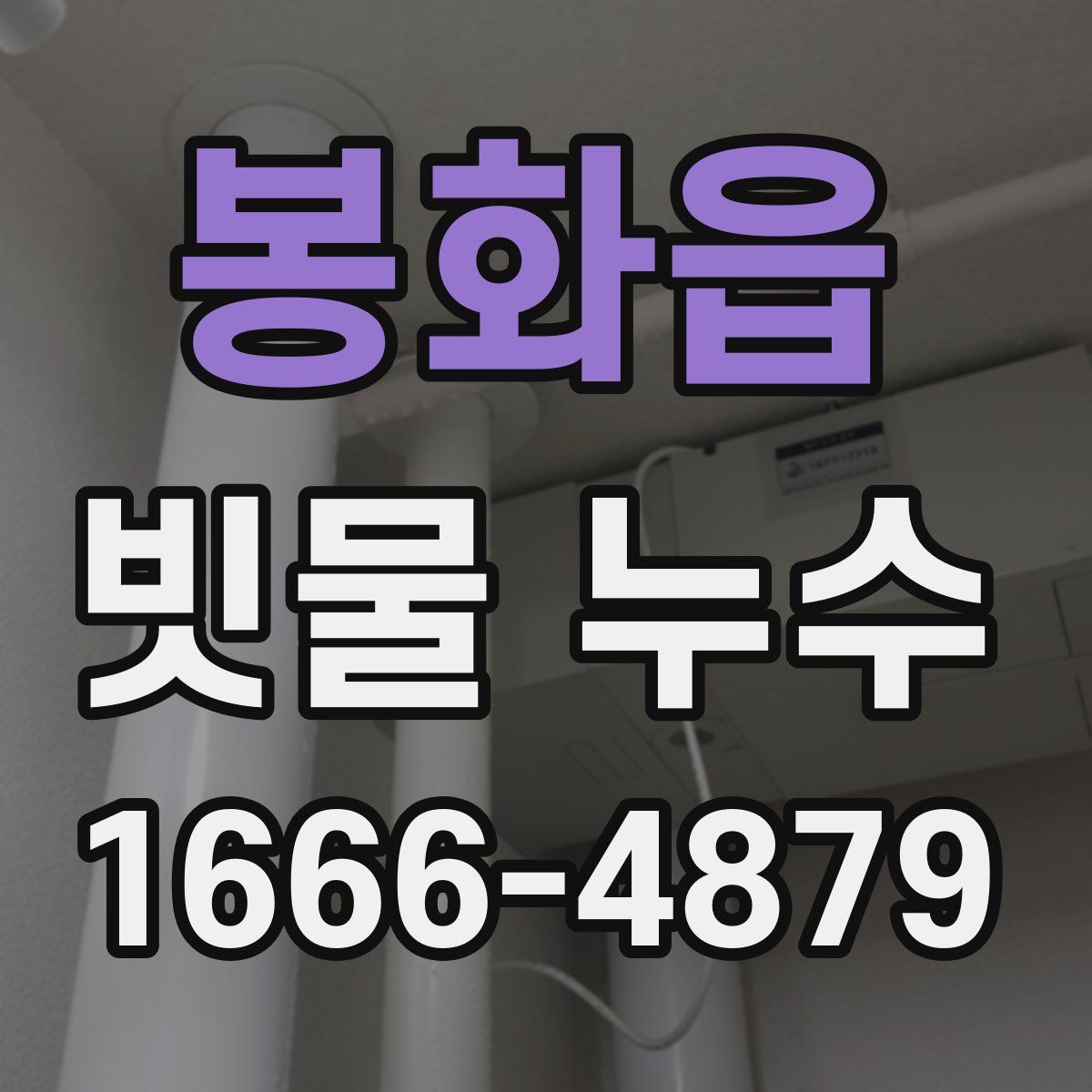 봉화읍 빗물 누수
