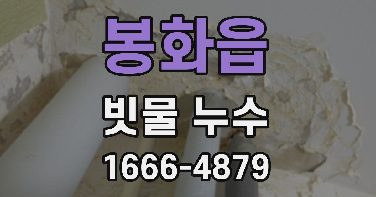 봉화읍 빗물 누수