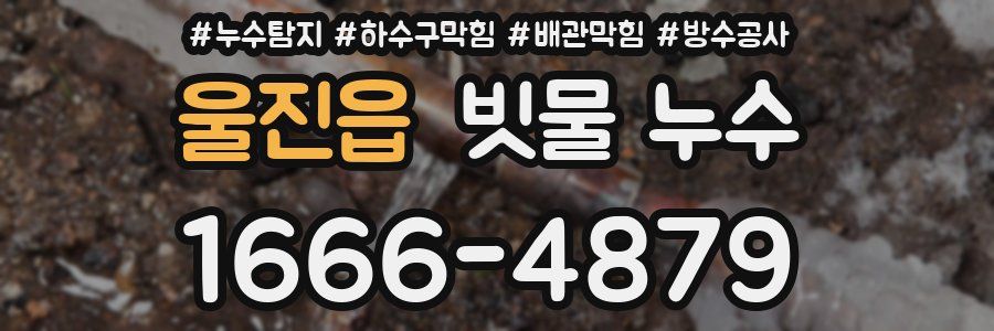 울진읍 빗물 누수