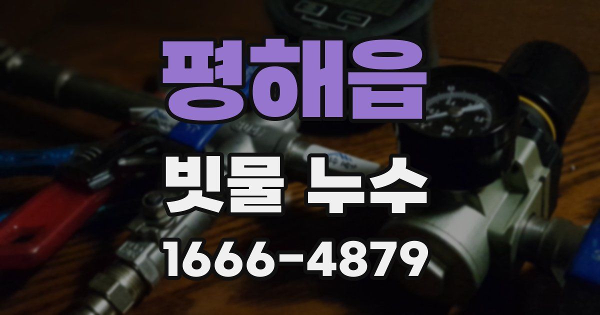 평해읍 빗물 누수