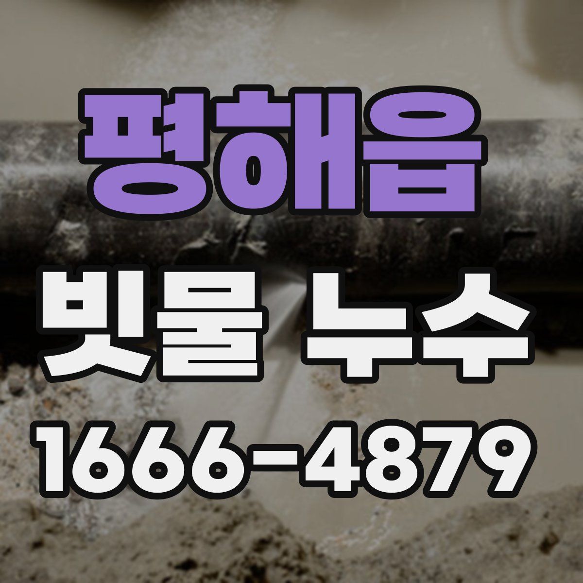 평해읍 빗물 누수