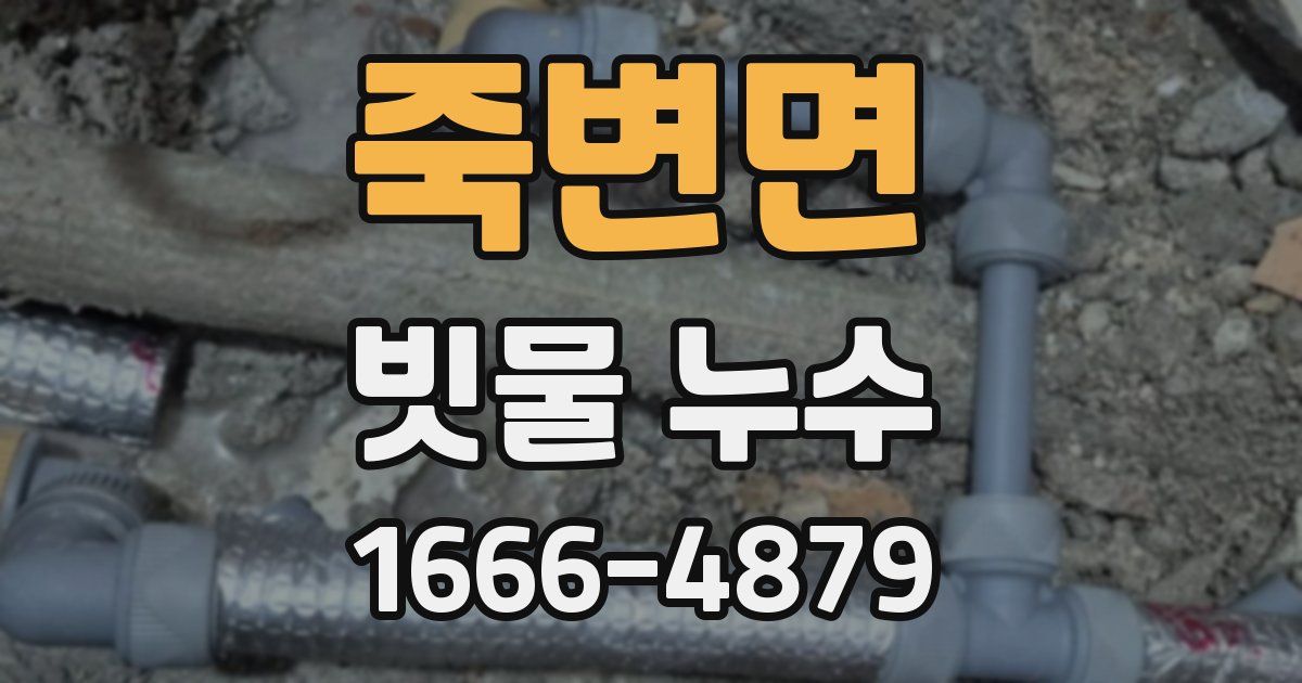 죽변면 빗물 누수