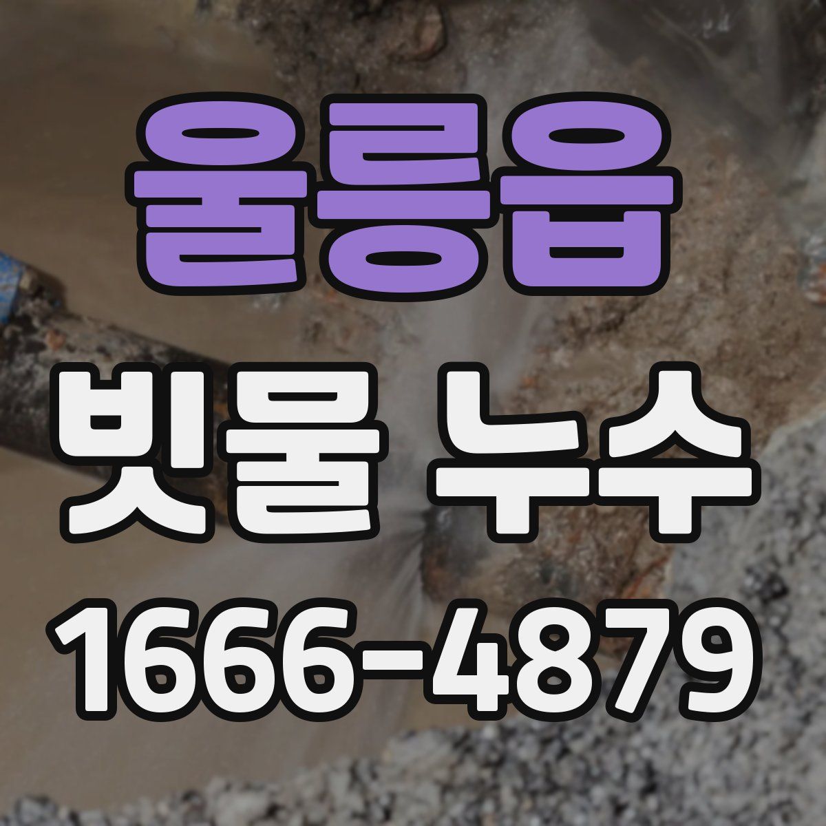울릉읍 빗물 누수
