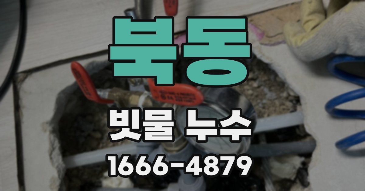 북동 빗물 누수