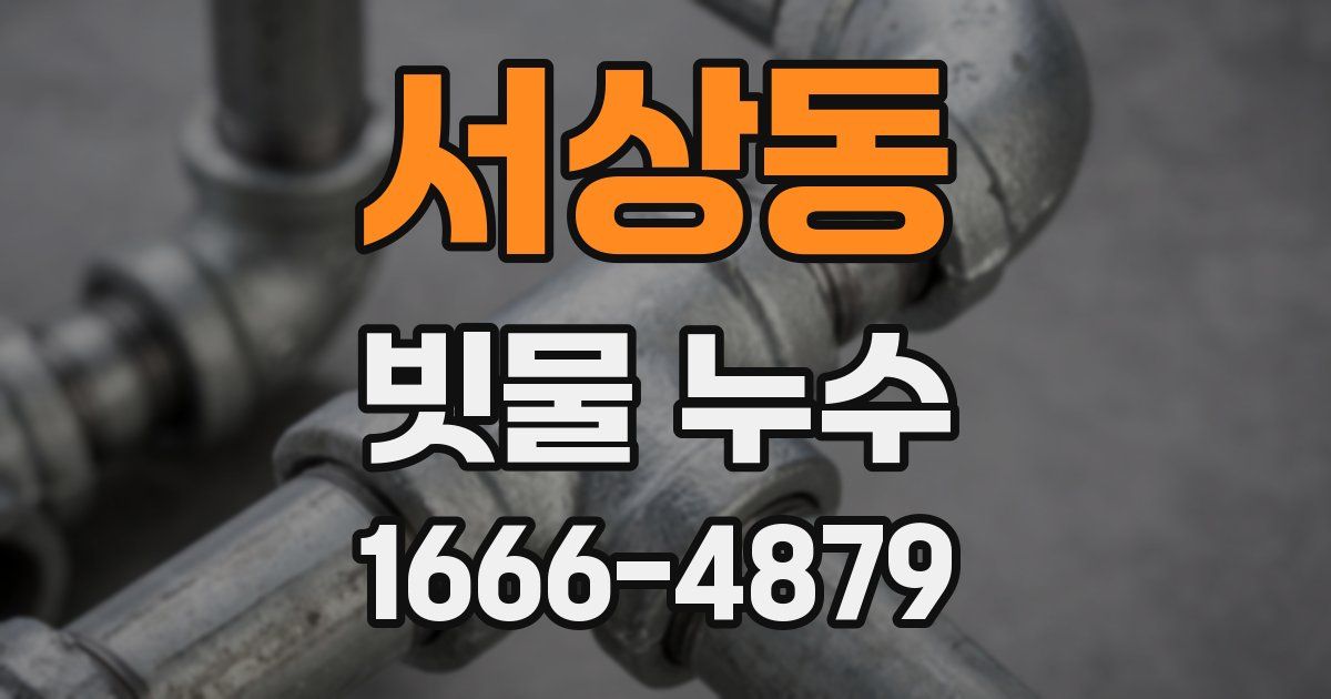서상동 빗물 누수
